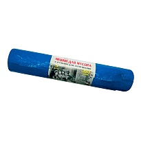 Мешки для мусора 200 л, с завязками, синие, в рулоне 5 шт., ПВД, 45 мкм, 1100х850 мм, Концепция Быта Vitalux, 604934 в Благовещенске