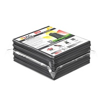 Мешки для мусора 160 л, серые, в пачке 10 шт., ПВД, 40 мкм, 900х1100 мм, i-Bag в Благовещенске